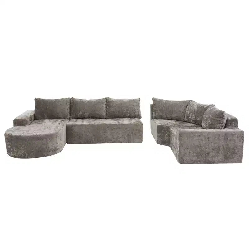 Canapé modulaire surdimensionné 142W, canapé d'angle rembourré Cloud pour salon - ModernLuxe