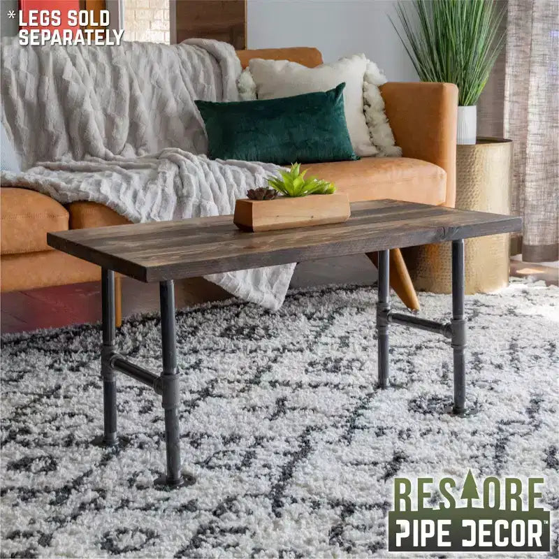 Plateau de table basse en bois massif