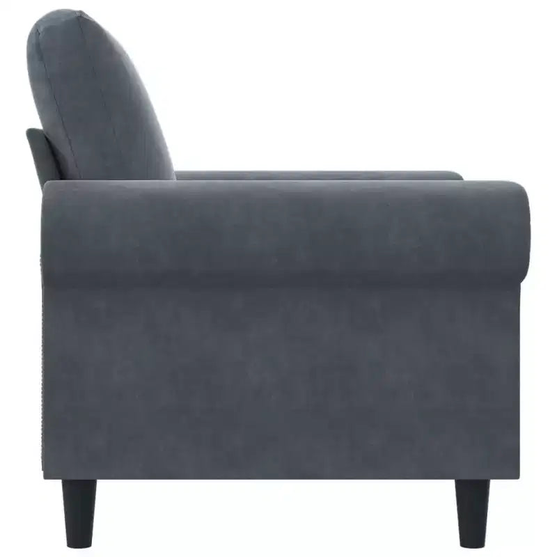 Fauteuil d'appoint en velours pour salon, club, capitonné