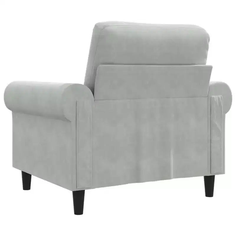 Fauteuil d'appoint en velours pour salon, club, capitonné