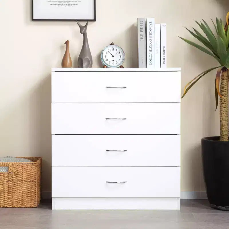 Commode à 4 tiroirs | Lignes épurées, gain de place pour l'entrée et la chambre