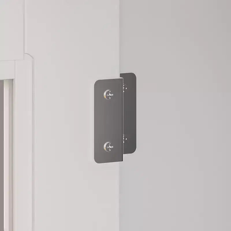 Meuble TV moderne avec portes vitrées et console multimédia à 3 tiroirs pour salon