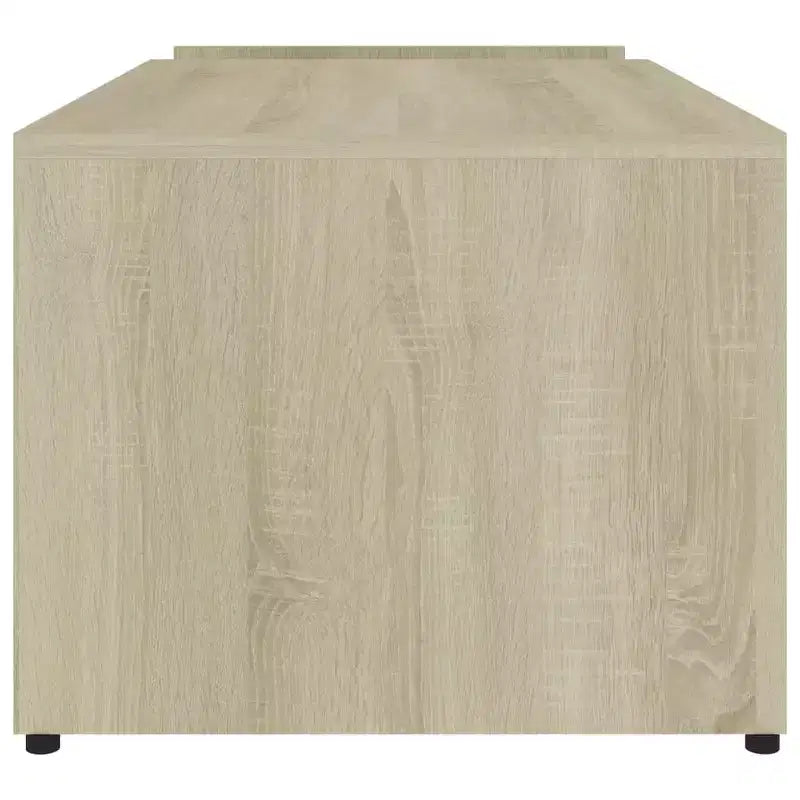 Table basse blanc bois d'ingénierie avec rangement