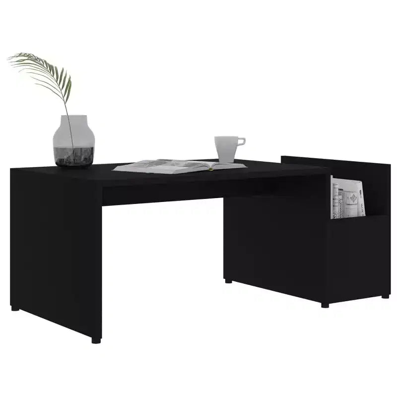 Table basse blanc bois d'ingénierie avec rangement
