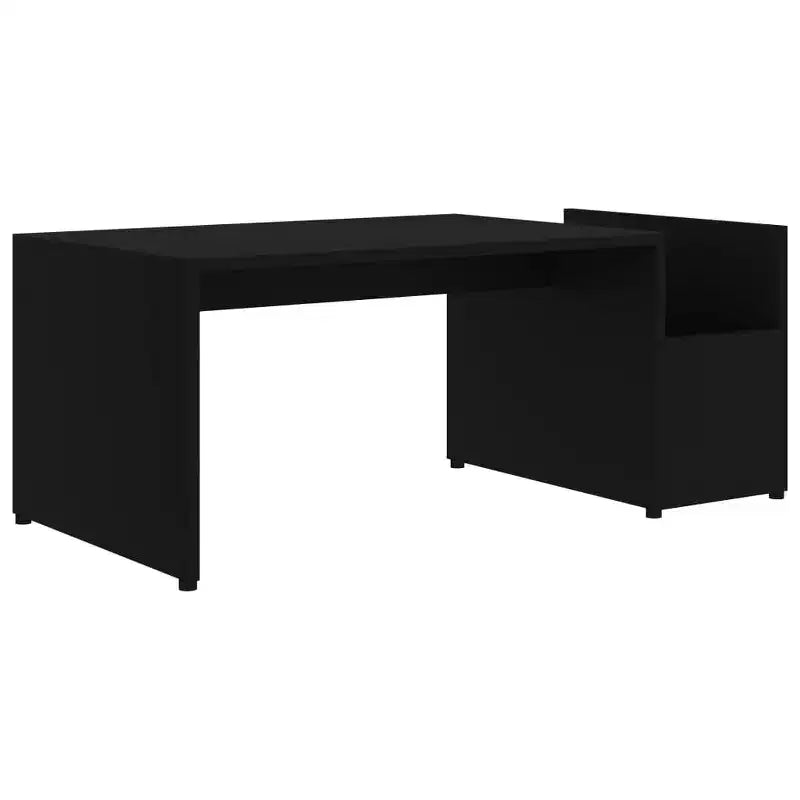 Table basse blanc bois d'ingénierie avec rangement