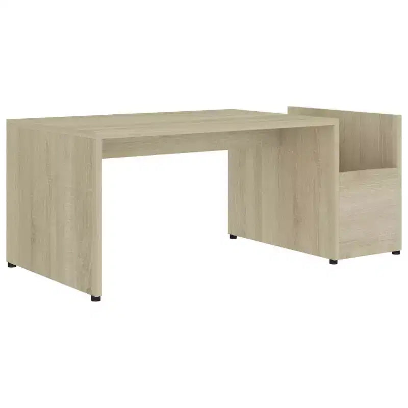 Table basse blanc bois d'ingénierie avec rangement