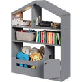 3-Tier Children's Bookshelf and Toy Storage Organizer with Motion Sensor Light C Wooden Book Rack for Playrooms, Classrooms, and Bedrooms