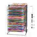 VEVOR Art Drying Rack, 50 Removable Shelves 20 x 17 x 30 inch Paint Drying Rack with Stable Base, Carbon Steel Metal Painting Drying Rack, Black