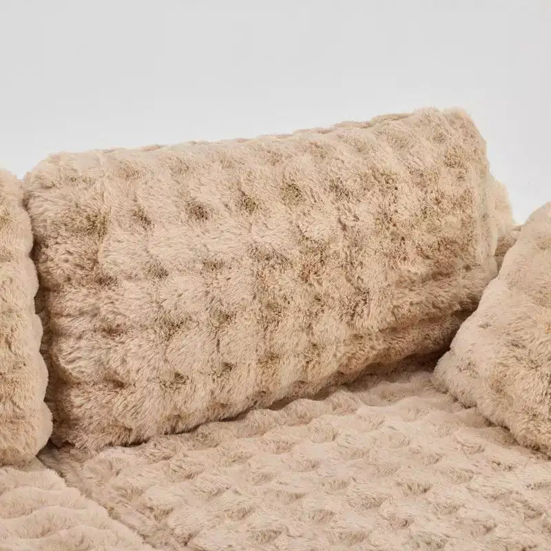 Canapé-lit avec chaise longue surdimensionnée de 236 cm de large pour salon