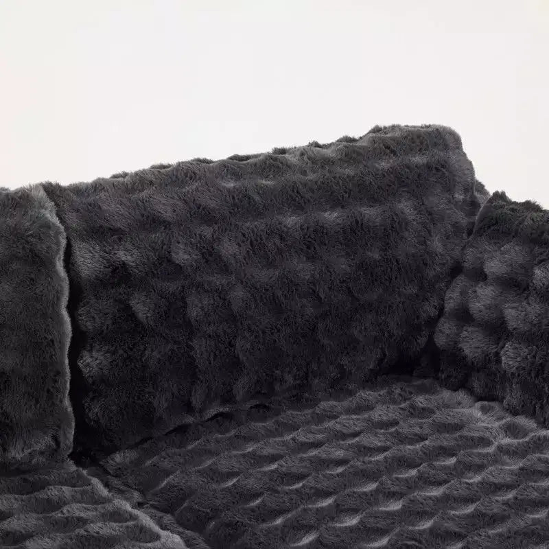 Canapé-lit avec chaise longue surdimensionnée de 236 cm de large pour salon