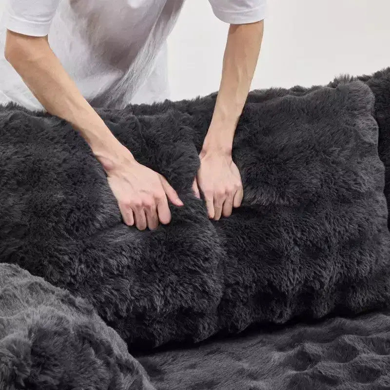 Canapé-lit avec chaise longue surdimensionnée de 236 cm de large pour salon