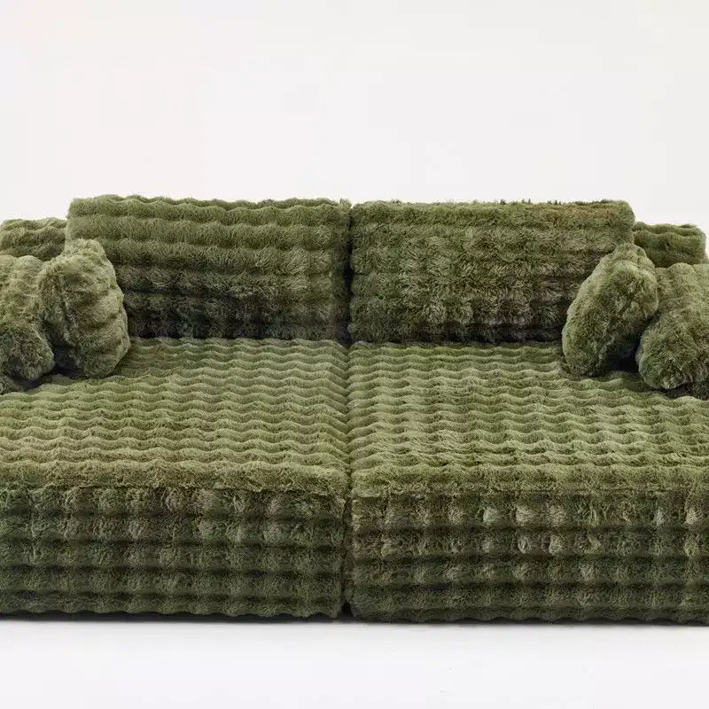 Canapé-lit avec chaise longue surdimensionnée de 236 cm de large pour salon