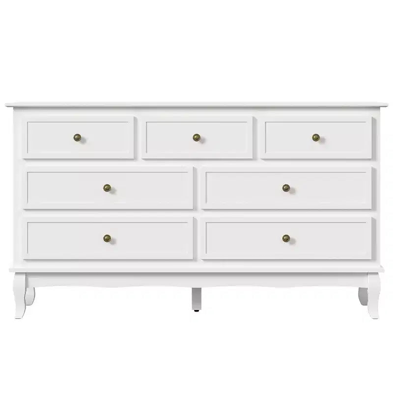 55'' Modern Dresser for Bedroom With 7 Spacious Drawers 55'' Modern Dresser for Bedroom With 7 Spacious Drawers