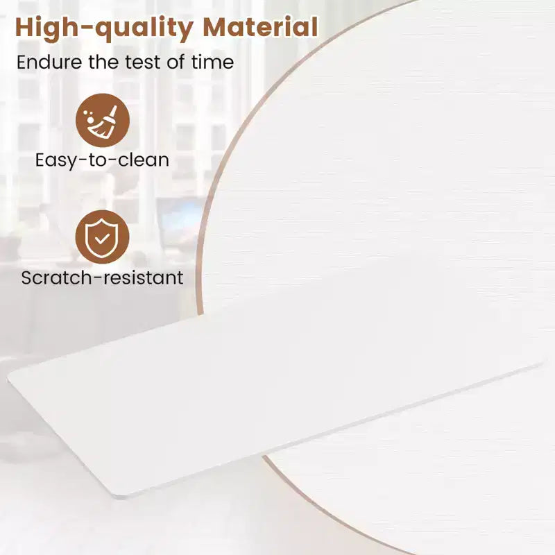 Plateau de table monobloc 48 x 24 avec coins arrondis, bureau DIY pour la maison