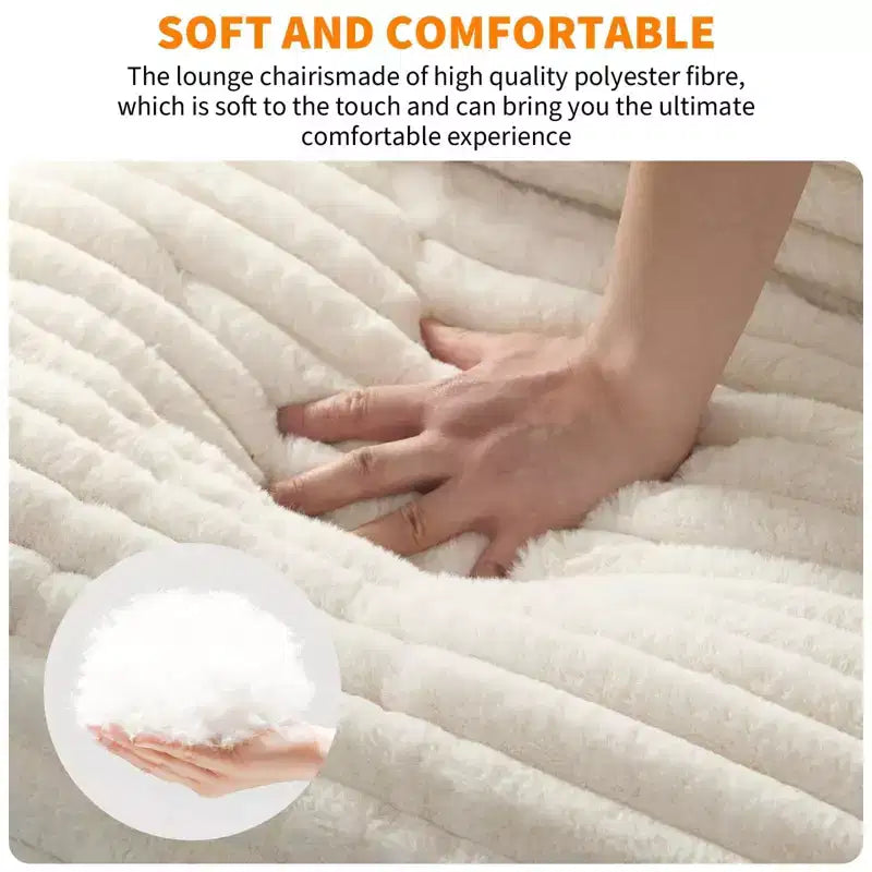 Fauteuil d'appoint suspendu avec cadre en métal, fauteuil de salon rembourré avec coussin en mousse