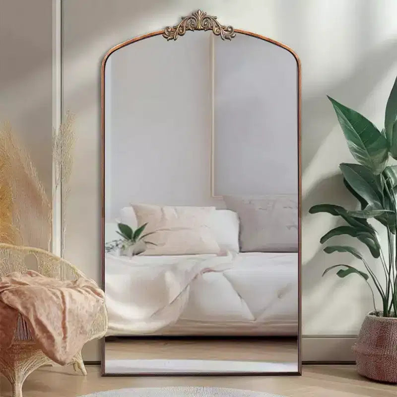 TUYOHW 66x36 Arched Full Length Mirror with Metal Frame,Oversized Leaning Floor Full Body Mirror for Bedroom,Living Room