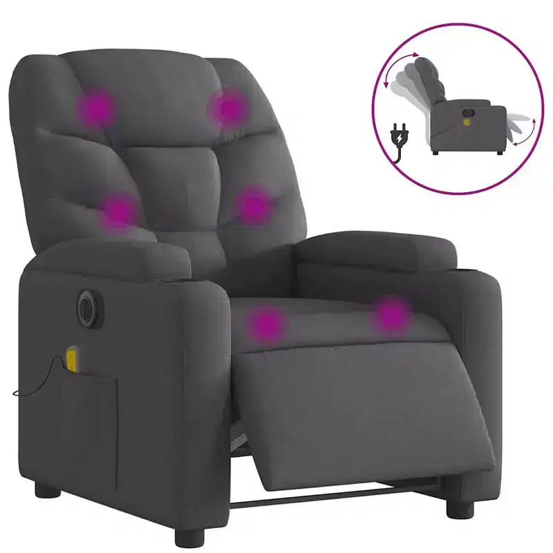 vidaXL Electric Massage Recliner Chair