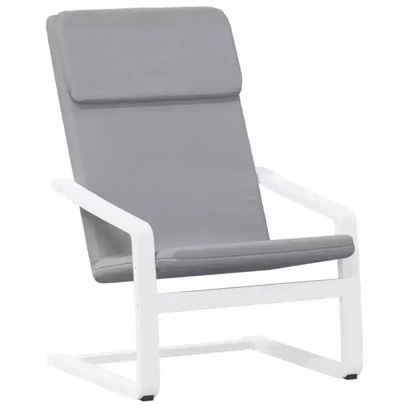 vidaXL Chair Accent Armchair Relaxing Seating Office Chair Furniture Fabric - Light Gray