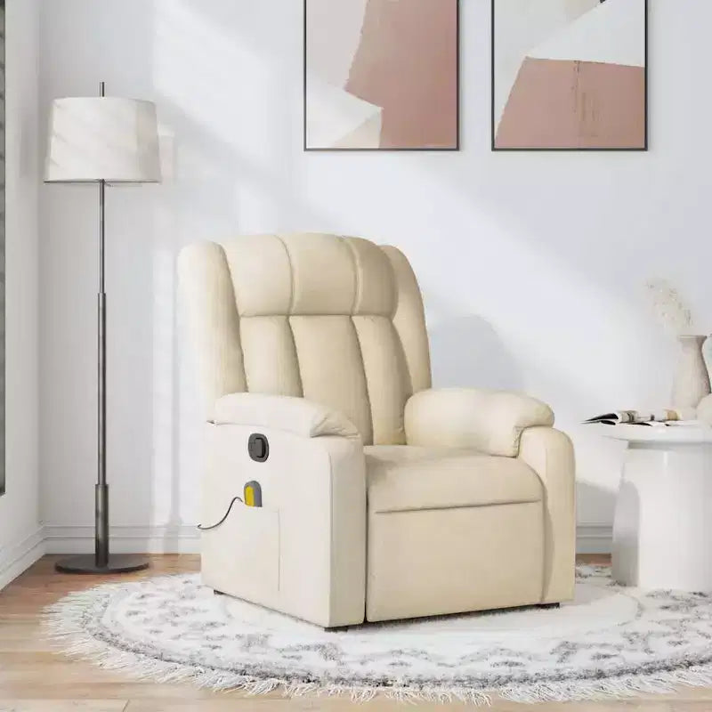Fauteuil de massage inclinable avec vibrations et repose-pieds réglable