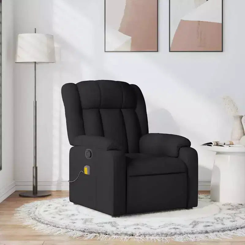 Fauteuil de massage inclinable avec vibrations et repose-pieds réglable