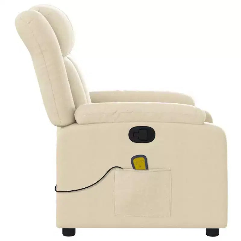 Fauteuil de massage inclinable avec vibrations et repose-pieds réglable