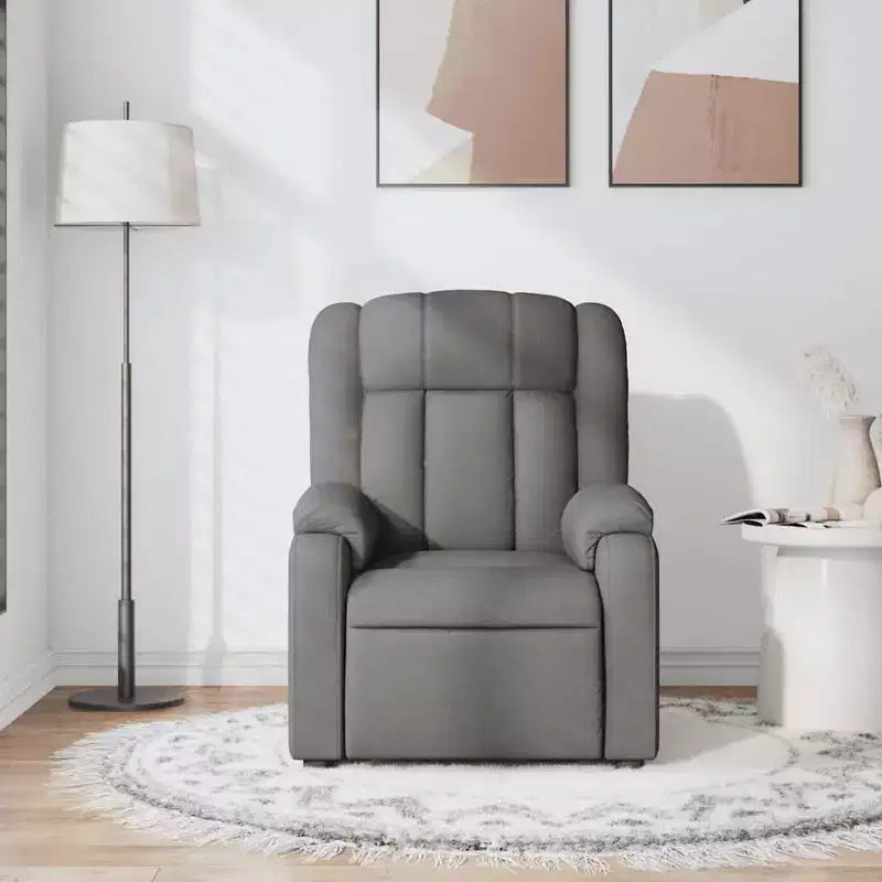 Fauteuil de massage inclinable avec vibrations et repose-pieds réglable