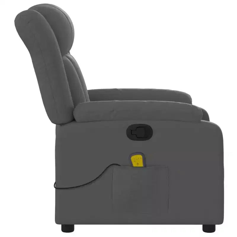 Fauteuil de massage inclinable avec vibrations et repose-pieds réglable