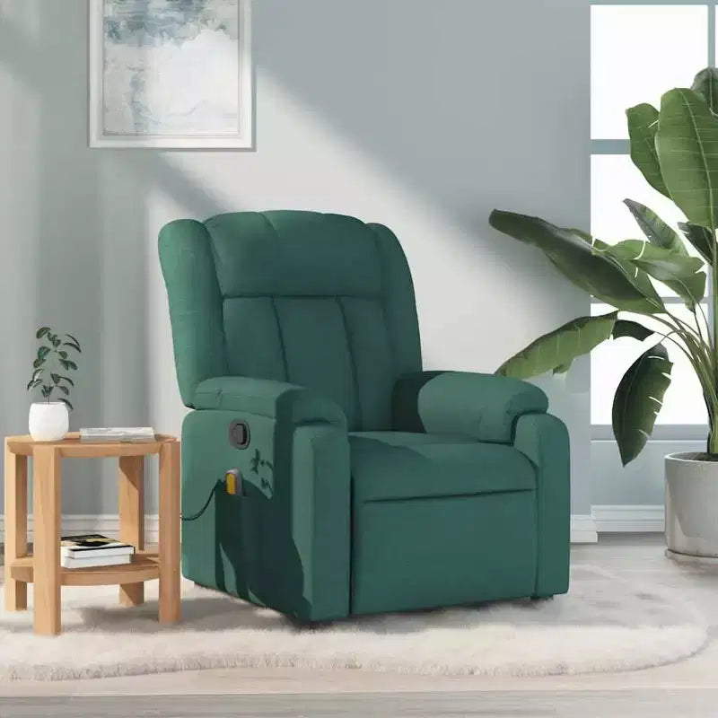 Fauteuil de massage inclinable avec vibrations et repose-pieds réglable