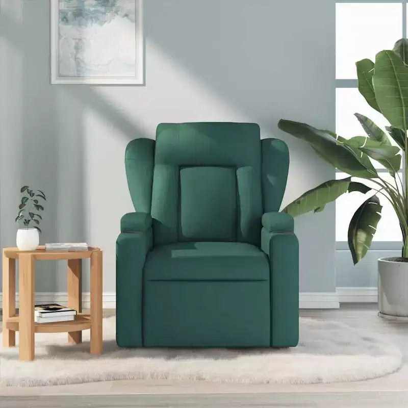 Fauteuil de massage inclinable avec vibrations et repose-pieds réglable