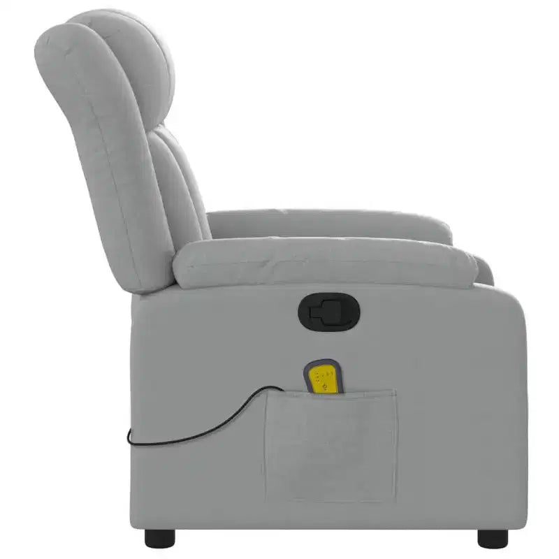 Fauteuil de massage inclinable avec vibrations et repose-pieds réglable