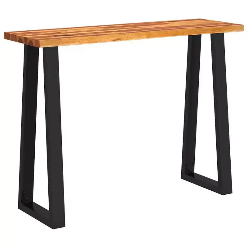 vidaXL Console Table with Live Edge Accent End Side Table Solid Wood Acacia