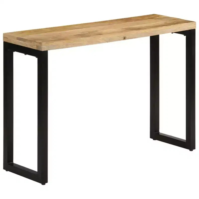 vidaXL Console Table Entryway Side Table for Living Room Hallway Solid Wood - 43.3 Solid Rough Mango Wood