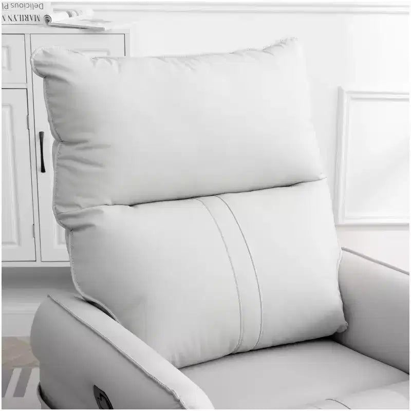 Rocking Recliner Chair With Side Pockets 360 Rotation Reclining Sofa Chair,Swivel Armchair Reading Chair For Living Room,Theater,Bedroom Light Gray