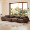 149 Modern Straight Modular Sectional Sofa, 4-Seater Deep Seat Cloud Sofa for Living Room & Bedroom, No Assembly-Panipeachy