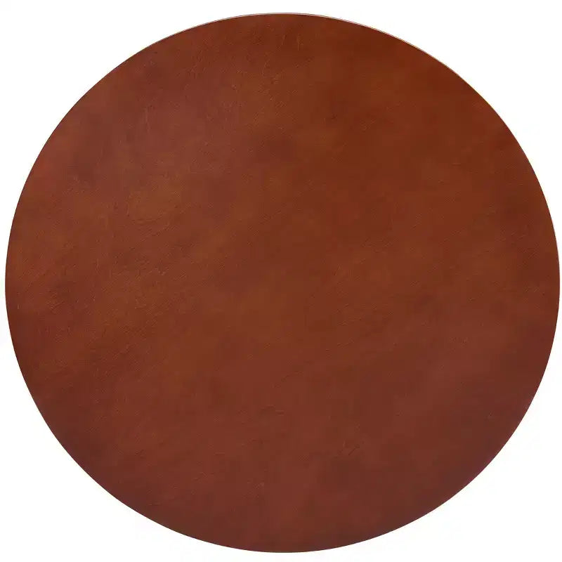 Table basse ronde à 2 niveaux avec étagère ouverte pour le salon