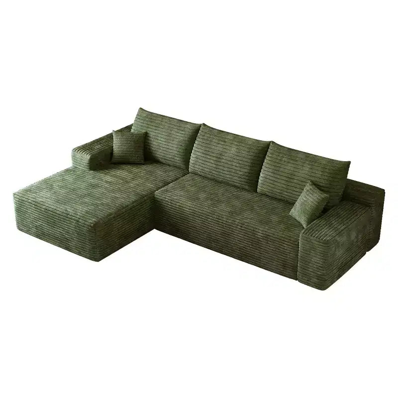 Canapé sectionnel moderne en forme de L 107 avec méridienne, canapé modulaire profond pour salon, chambre, salle familiale-Panipeachy