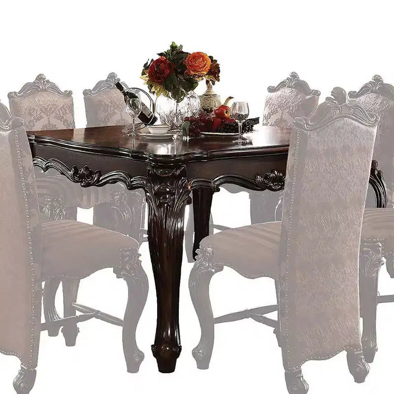 Canapé d'angle Versailles 55" Chêne cerisier - Acme Furniture : Clous décoratifs, revêtement en velours
